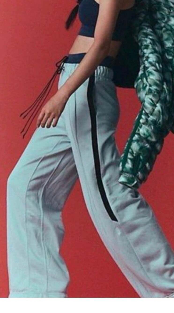 FP Movement Track Pants XS Mint Green Black Wide Leg Sweatpants XS Active